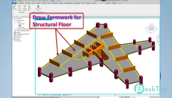 ALPHA BIM Formwork Area 1.0.4 Tam Sürüm Aktif Edilmiş Ücretsiz İndir