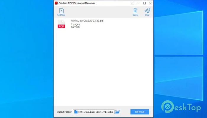 Скачать Cisdem PDF Password Remover 2.1.0 полная версия активирована бесплатно