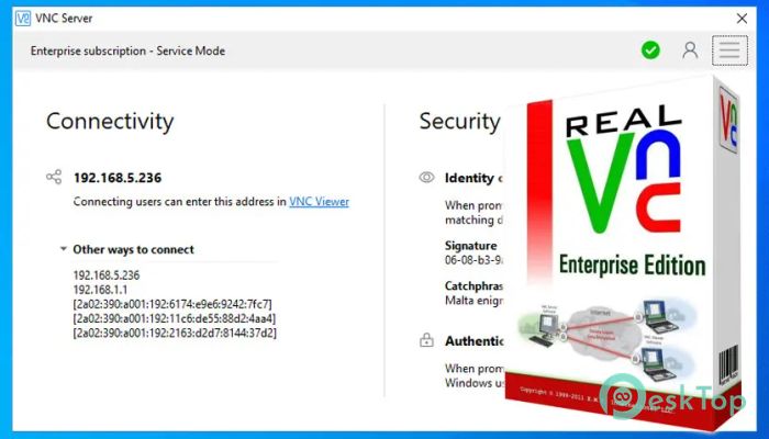  تحميل برنامج RealVNC VNC Server Enterprise 7.8.0 برابط مباشر