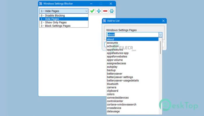 Download Windows Settings Blocker 1.2 Free Full Activated