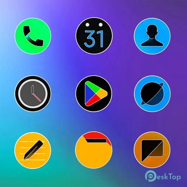 MIUl Circle Fluo - Icon Pack 5.6 APK MOD Tam Ücretsiz İndir