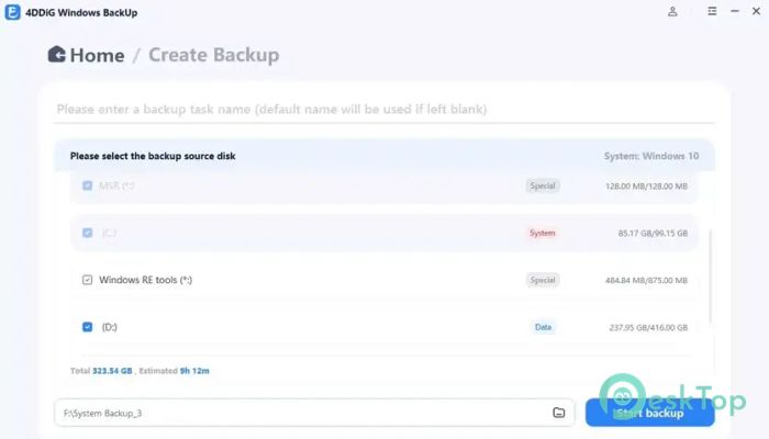 تحميل برنامج Tenorshare 4DDiG Windows Backup 1.1.1.2 برابط مباشر