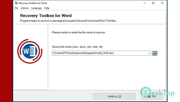 تحميل برنامج Recovery Toolbox for Word 4.4.8.32 برابط مباشر