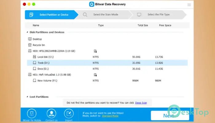 Bitwar Data Recovery 1.0 Mac用無料ダウンロード