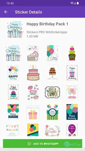Stickers Happy Birthday 1.6.0 APK MOD Unlocked (Full) Free Download