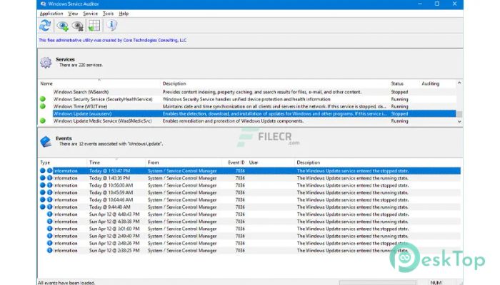 Скачать Windows Service Auditor 4.1.0.39 полная версия активирована бесплатно