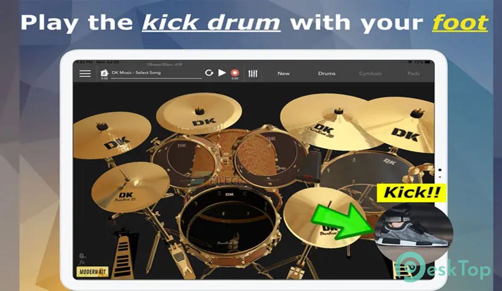 DrumKnee 3D Drums – Drum Set v1.5.2 APK MOD フル無料ダウンロード