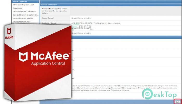 McAfee Application Control 8.3.5.126 Tam Sürüm Aktif Edilmiş Ücretsiz İndir
