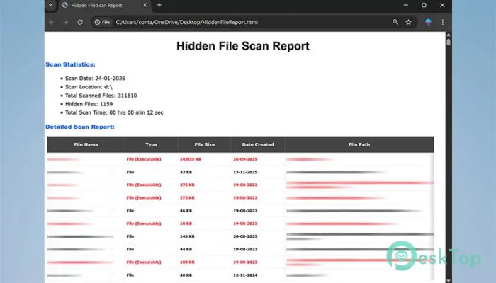 SecurityXploded Hidden File Finder