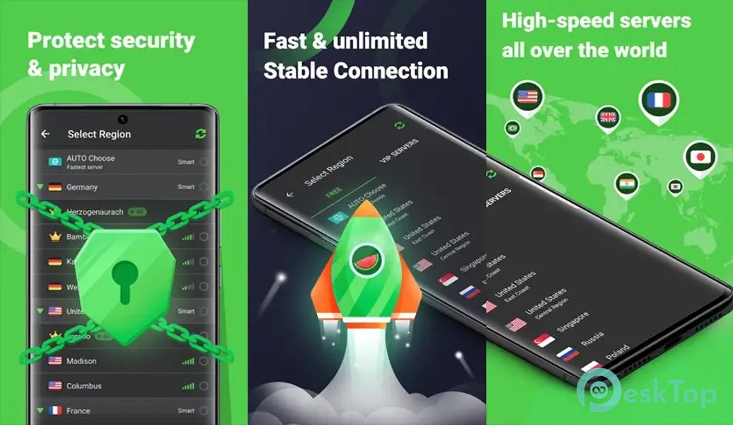 Melon VPN - Secure Proxy VPN 8.1.206 APK MOD Tam Ücretsiz İndir