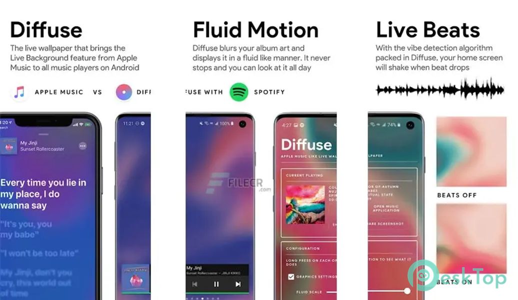 Diffuse – Apple Music Live Wallpaper