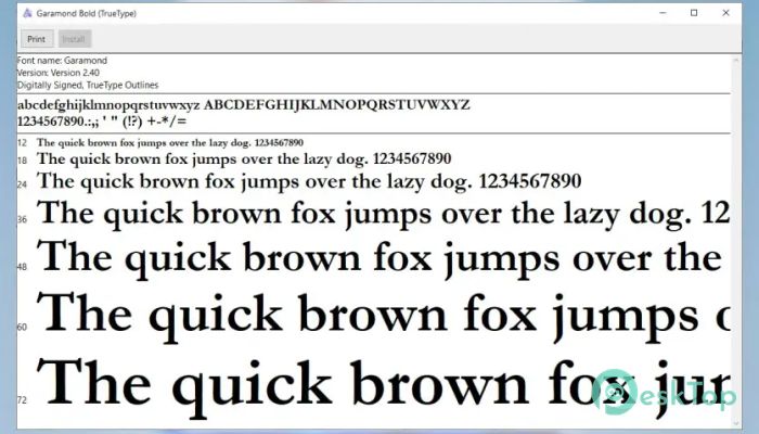 تحميل برنامج Microsoft's TrueType Core Fonts 1.0.0 برابط مباشر