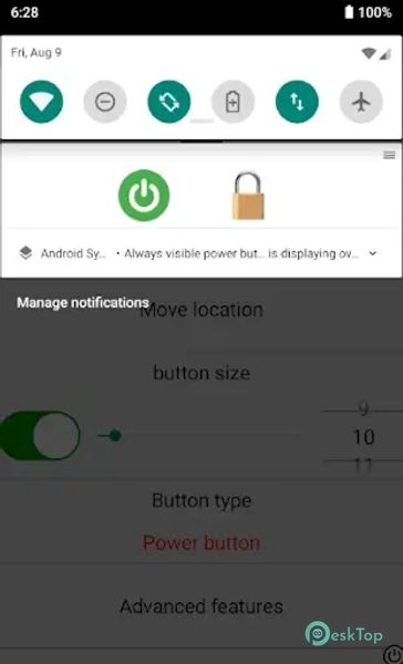 Always visible power button 2.30 APK MOD Полная бесплатная загрузка