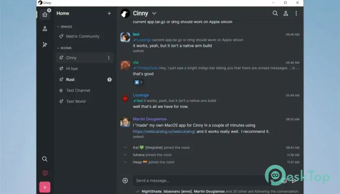 Cinny  4.11.2 完全アクティベート版を無料でダウンロード