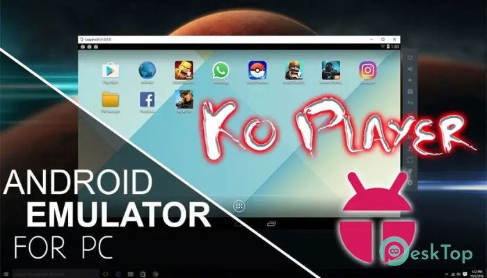 Koplayer Android Emulator 1.0.0 Tam Sürüm Aktif Edilmiş Ücretsiz İndir