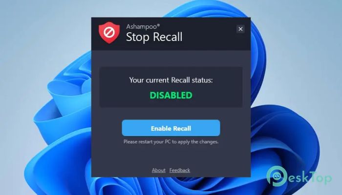 Ashampoo Stop Recall 1.0.0 完全アクティベート版を無料でダウンロード