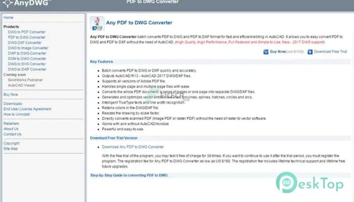 Download Aide PDF to DWG Converter  2023.0 Free Full Activated