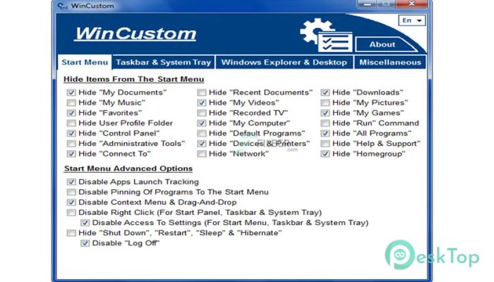 下载 WinCustom 2.2.0 免费完整激活版