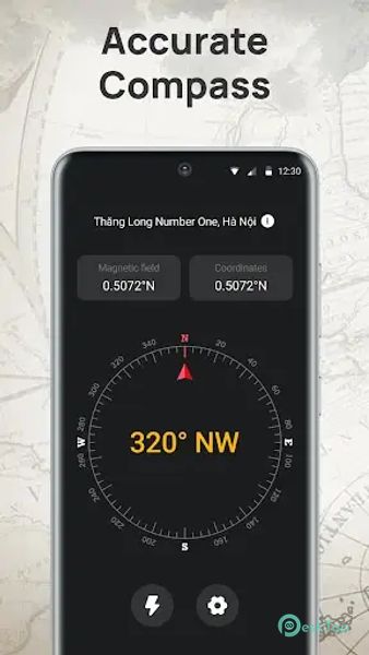 Digital Compass - Real Compass 1.0.3 APK MOD フル無料ダウンロード