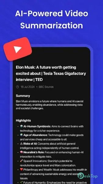Télécharger Summarify: AI Video Summarizer 1.7.1 APK MOD Gratuitement et Complet