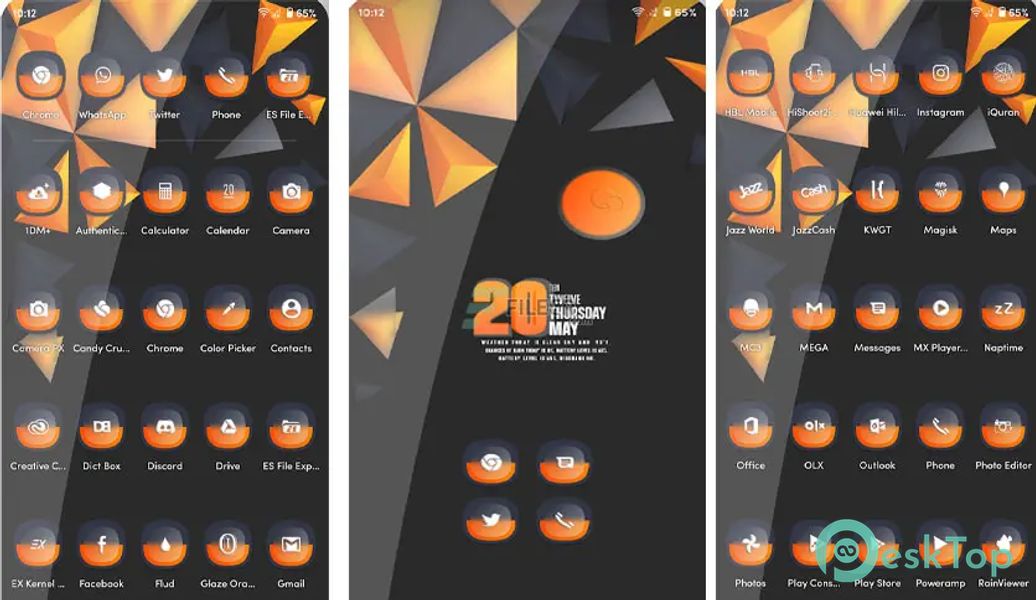 Glaze Orange Icons pack v2.0 APK MOD تحميل مجاني كامل