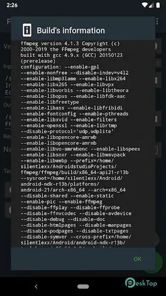 FFmpeg Media Encoder 6.0.0_11 APK MOD Полная бесплатная загрузка