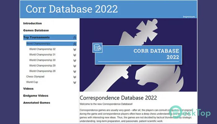 Download ChessBase Corr Database  2024 Free Full Activated