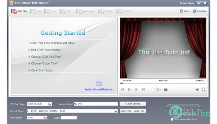 Download ThunderSoft Movie DVD Maker 10.0.0 Free Full Activated