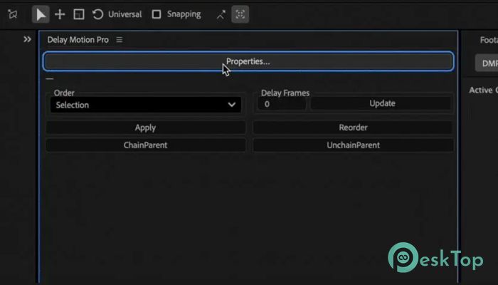Aescripts - Delay Motion Pro 1.1.2 मुफ्त पूर्ण सक्रिय डाउनलोड