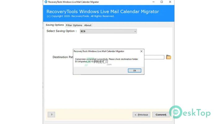 Download RecoveryTools Windows Live Mail Calendar Migrator 4.0 Free Full Activated