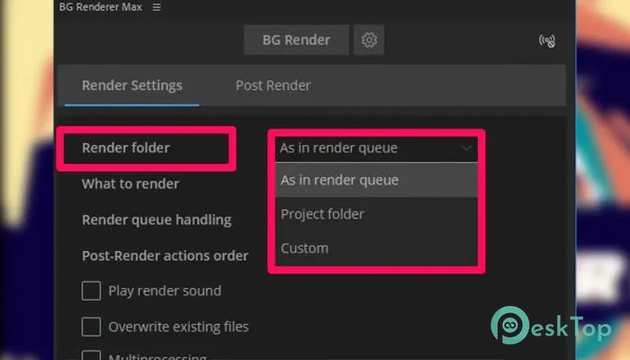 Descargar AEScripts BG Renderer MAX  1.0.27 for After Effects Completo Activado Gratis