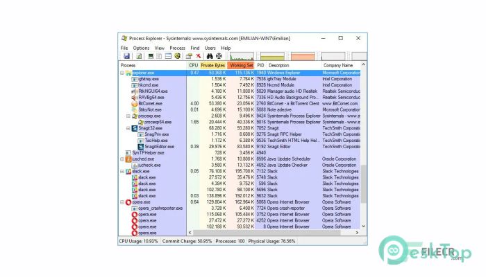 Télécharger Process Explorer  17.06 Gratuitement Activé Complètement