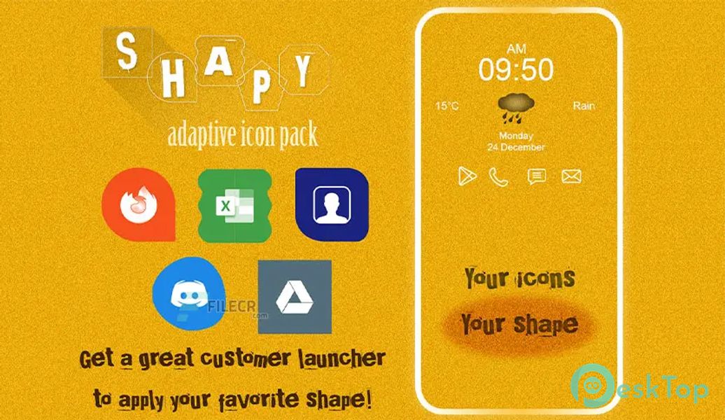 Shapy – Flat & Adaptive Icon Pack