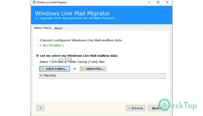 تحميل برنامج RecoveryTools Windows Live Mail Migrator 4.7 برابط مباشر
