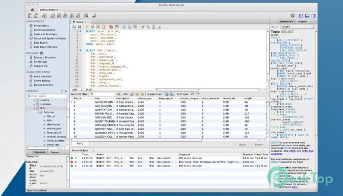 MySQL Workbench 8.0.41 Mac用無料ダウンロード