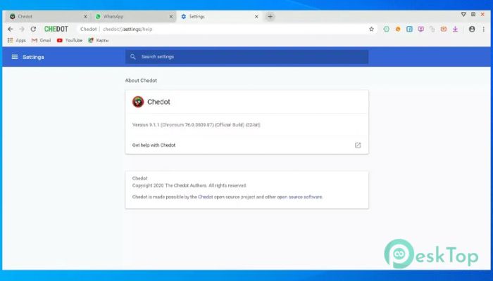 Chedot Browser  Tam Sürüm Aktif Edilmiş Ücretsiz İndir