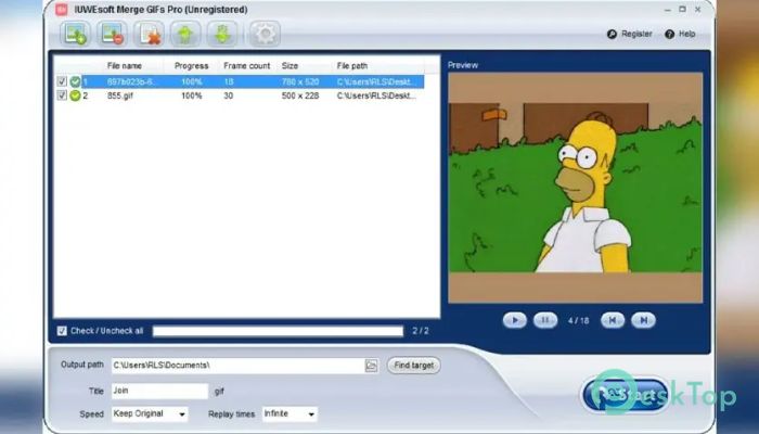 IUWEsoft Merge GIFs Pro 1.0 Tam Sürüm Aktif Edilmiş Ücretsiz İndir