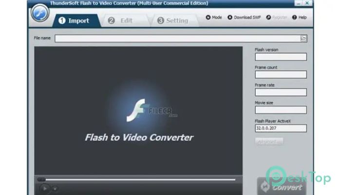 Скачать ThunderSoft Flash to Video Converter 5.2.0 полная версия активирована бесплатно