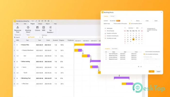 تحميل برنامج Wondershare EdrawProj 1.0 برابط مباشر