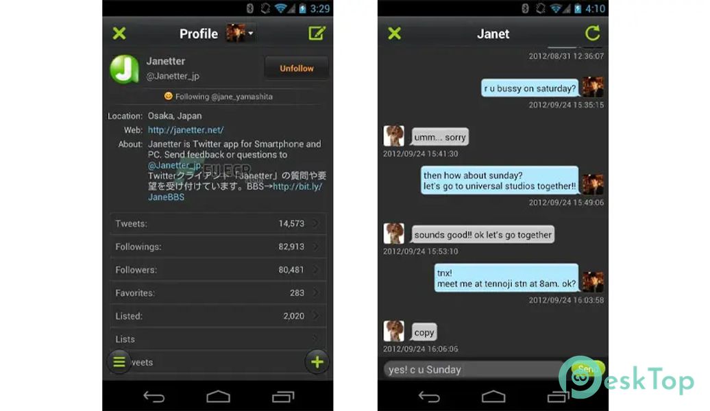 Janetter Pro for Twitter v1.15.3 APK MOD मुफ्त पूर्ण डाउनलोड