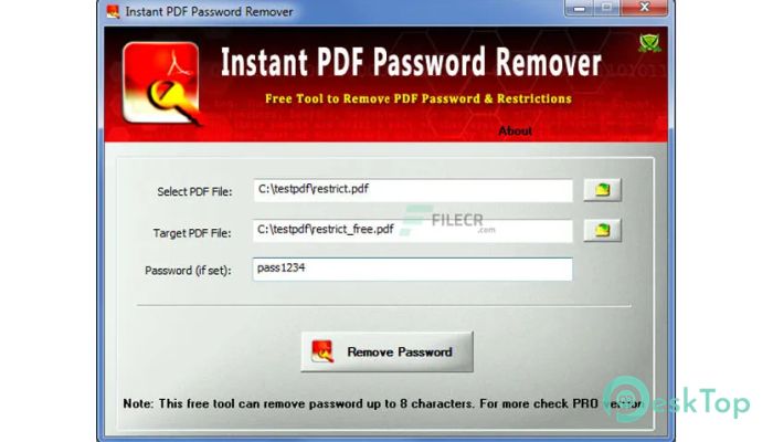 下载 Free PDF Password Remover 12.0 免费完整激活版