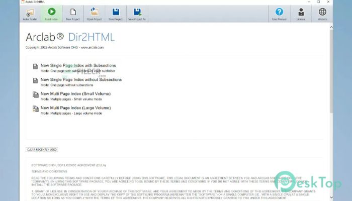 Arclab Dir2HTML  4.0 完全アクティベート版を無料でダウンロード