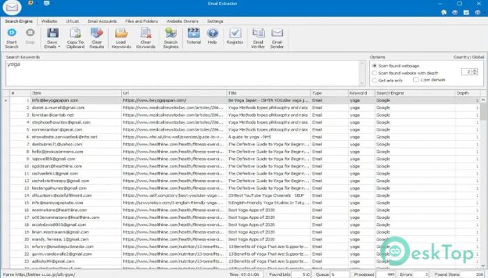 Email Extractor Pro 7.3.4.3 完全アクティベート版を無料でダウンロード