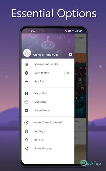 Atom for Reddit 2.0.6 APK MOD تحميل مجاني كامل