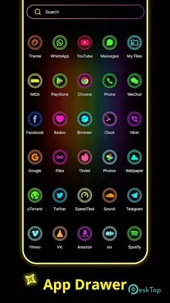 Neon Launcher 1.6 APK MOD Полная бесплатная загрузка