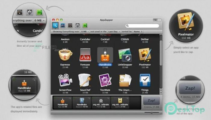 AppZapper 2.0.3 Mac İçin Ücretsiz İndir