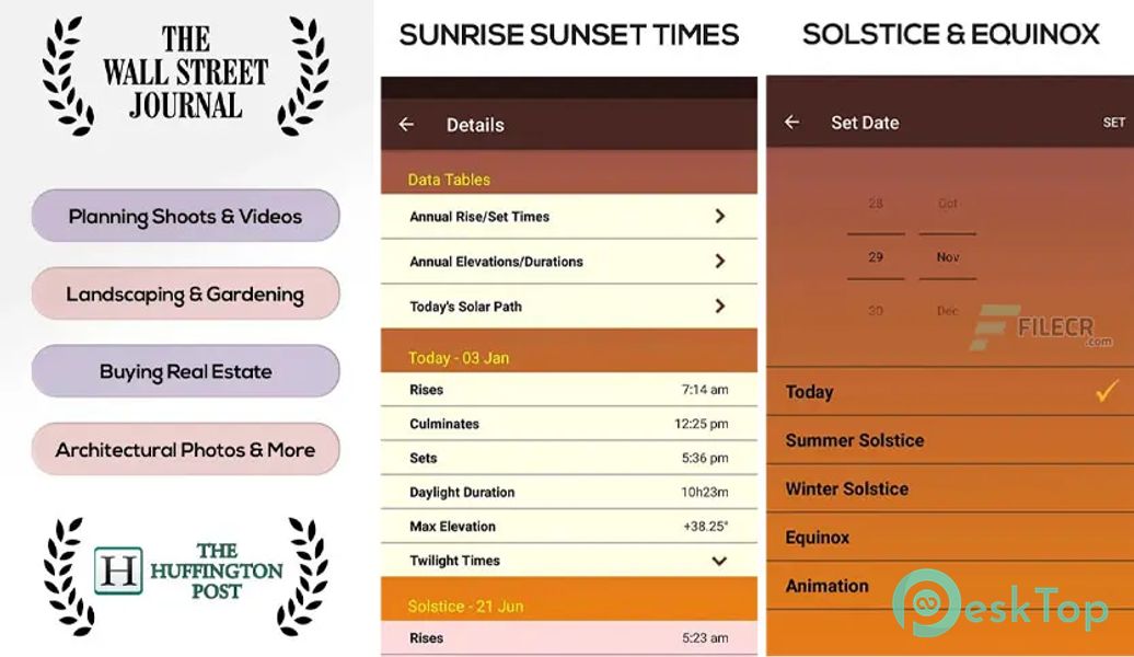Sun Seeker – Sunrise Sunset Times Tracker, Compass 5.1.3 APK MOD Tam Ücretsiz İndir