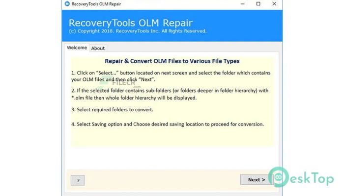 Download RecoveryTools OLM Repair 5.2 Free Full Activated