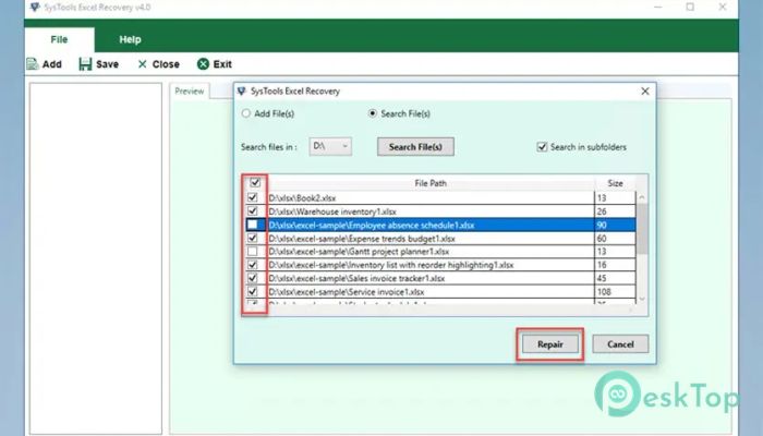 SysTools Excel Recovery 4.1 Tam Sürüm Aktif Edilmiş Ücretsiz İndir