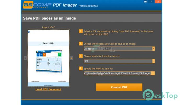 Скачать PDF Imager Professional 2.002 полная версия активирована бесплатно